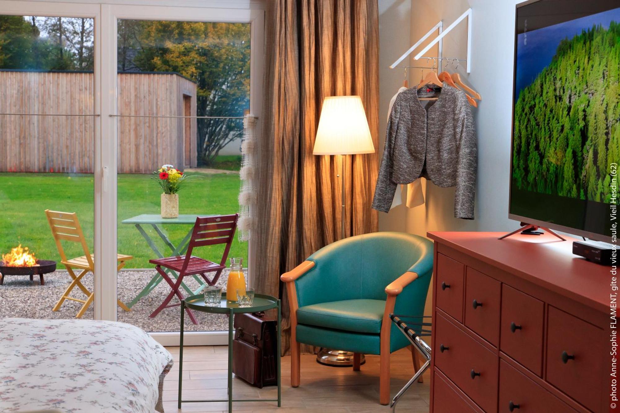Gite Du Vieux Saule 1 Gite Avec Spa Privatif Pour 2 Personnes 1 Suite Familiale Sans Spa Vieil-Hesdin Exterior foto