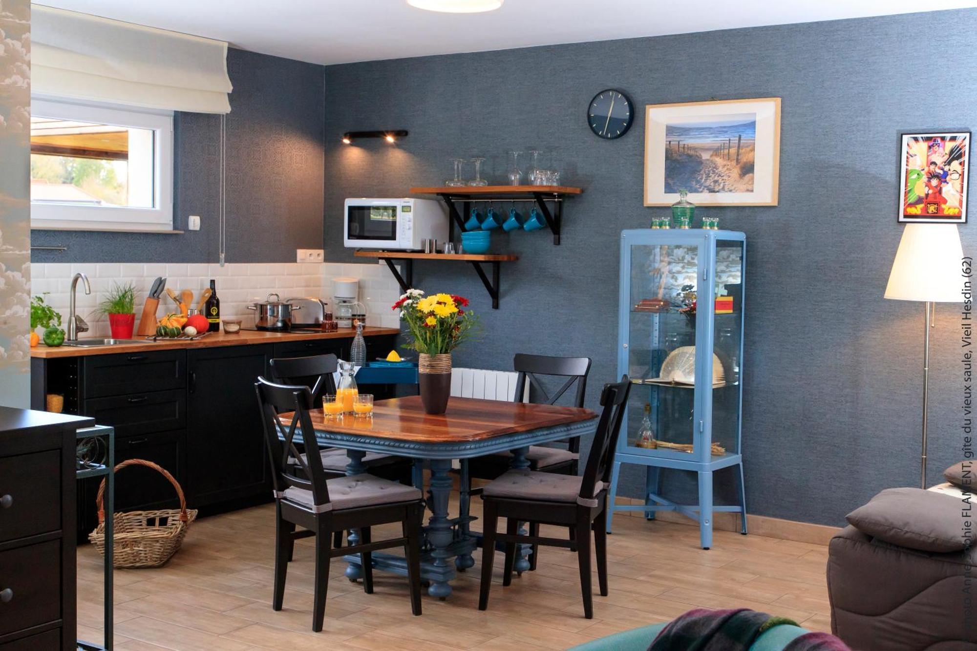 Gite Du Vieux Saule 1 Gite Avec Spa Privatif Pour 2 Personnes 1 Suite Familiale Sans Spa Vieil-Hesdin Exterior foto